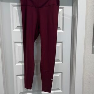 Nike Maroon Active Leggings